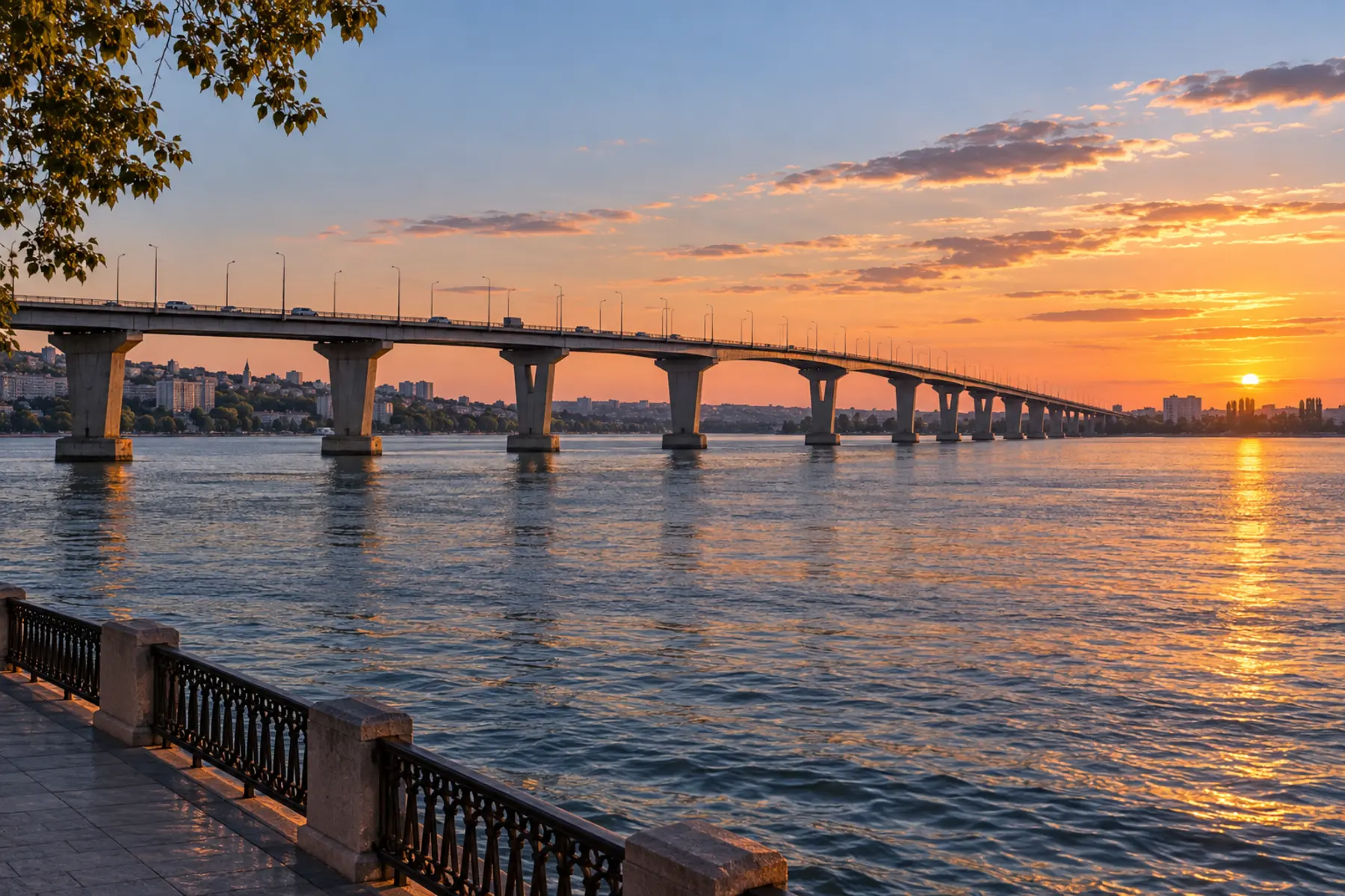 Саратовский мост — иллюстрация, не документальное фото объекта.