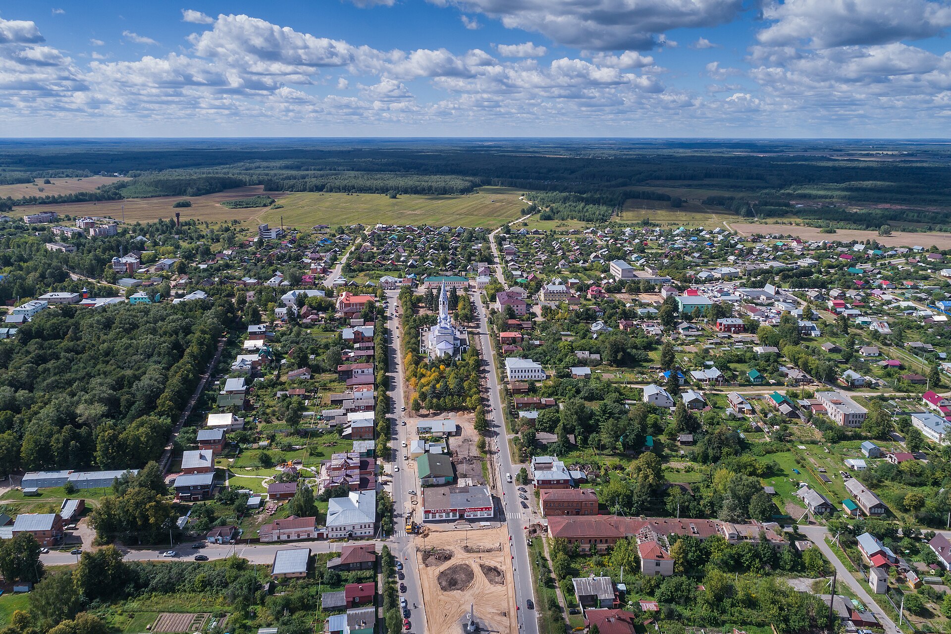 Исторический центр и улицы Палеха
