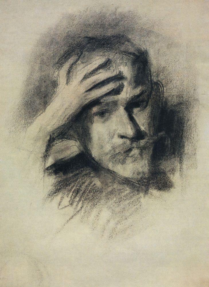 Виктор Борисов-Мусатов. Автопортрет 1904–1905 годов, репродукция.